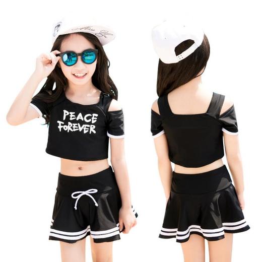 【泳衣】佑游儿童泳衣 女孩分体裙式泳装中大童运动款可爱公主游泳装 商品图3