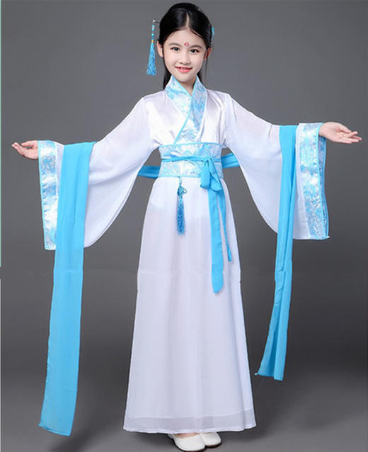 女童儿童古装唐装女童古装仙女装表演服古代公主古筝汉服影楼写真服装