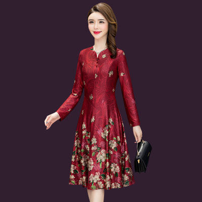 YMR 8219 新款女装大码连衣裙2019春装 商品图0