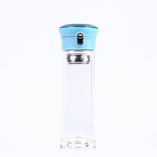 【百汇到家】匡迪弹盖双层女士玻璃杯220ML 商品图4