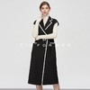 19SSDU23 石墨黑撞色连衣裙 商品缩略图2