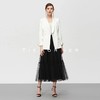 19SSDD22 黑色提花波点半身纱裙 商品缩略图0