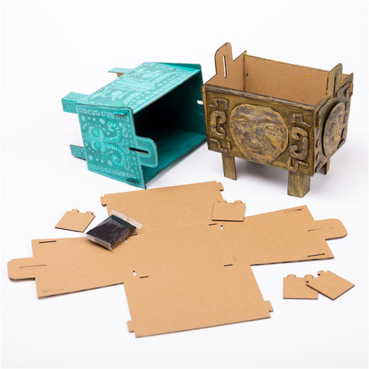 青铜宝鼎 中国风美术手工创意材料diy幼儿园儿童自制传统文化古鼎 商品图4