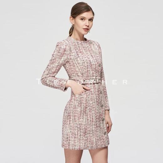 19SSDU92 花色粗花呢连衣裙 商品图2