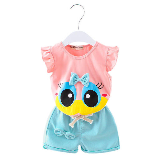 【女童套装】新款童装女宝宝夏装背心套装夏季衣服女童两件套 商品图0