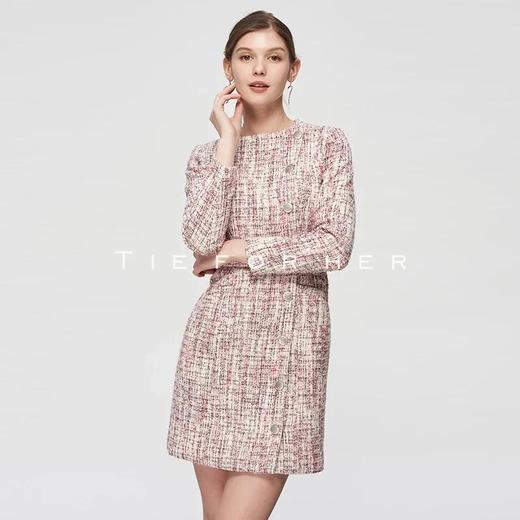 19SSDU92 花色粗花呢连衣裙 商品图1