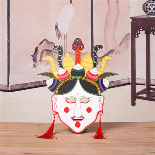 【美可—语言区】藏戏面具 中国风儿童涂色面具脸谱画幼儿园儿童diy手工自制材料包 商品图1