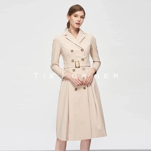 19SSDU26 豆蔻色双排多扣风衣 商品图2