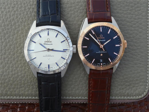 XF欧米茄星座尊霸系列，复古牙圈优雅设计，尺寸39x10mm，zui新改8900自动机械机芯，316L不锈钢表壳，牛皮表带，针扣，防水50米 商品图8