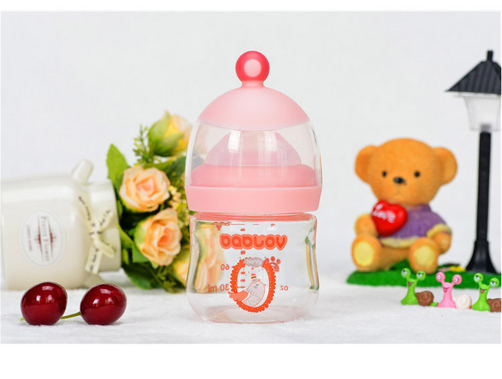 芭贝拉bablov新生婴儿宽口玻璃奶瓶120ml
