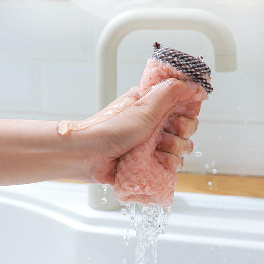 【素色吸水抹布3条装】珊瑚绒双面加厚不掉毛不沾油厨房洗碗巾 商品图1