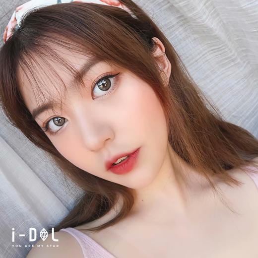 idol x abucon roze迷雾棕 小混血 14.0 半年抛美瞳 含硅水凝胶 商品图9