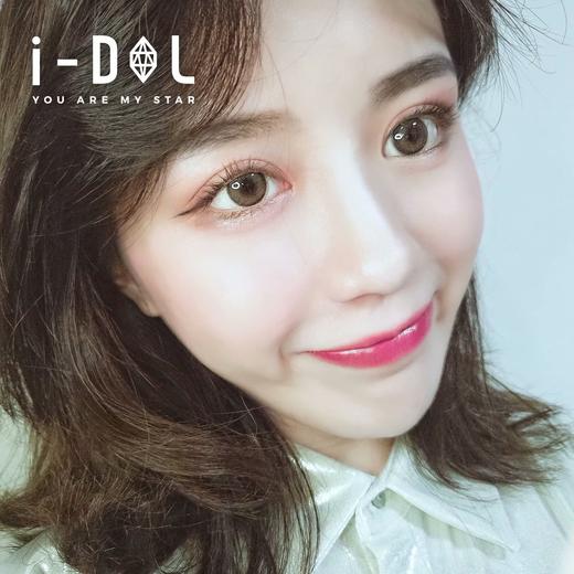 idol x abucon roze迷雾棕 小混血 14.0 半年抛美瞳 含硅水凝胶 商品图13