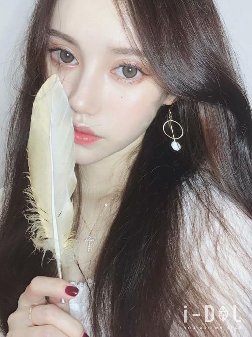 idol x abucon roze迷雾棕 小混血 14.0 半年抛美瞳 含硅水凝胶 商品图3