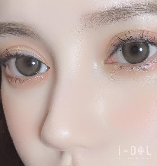 idol x abucon roze迷雾棕 小混血 14.0 半年抛美瞳 含硅水凝胶 商品图10