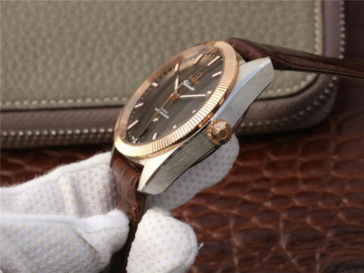 XF欧米茄星座尊霸系列，复古牙圈优雅设计，尺寸39x10mm，zui新改8900自动机械机芯，316L不锈钢表壳，牛皮表带，针扣，防水50米 商品图3