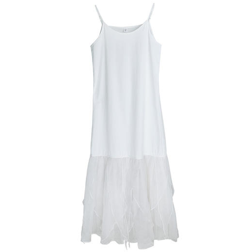 独白吊带拼接连衣裙 商品图4