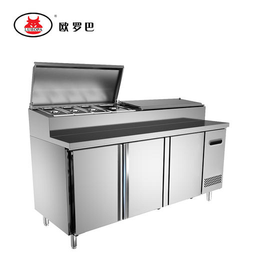 LU-BJ15欧罗巴标准型1.5 1.8米沙拉工作台 披萨操作台 冷藏柜 比萨柜披萨LU-BJ15 商品图4