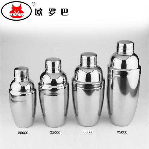 TJH-03不锈钢雪克壶调酒壶调酒器鸡尾酒摇酒杯奶茶摇壶350cc550ccl750ccTJH-03 商品图1