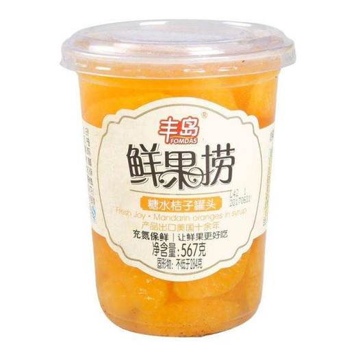 567g丰岛鲜果捞糖水桔子罐头 商品图0