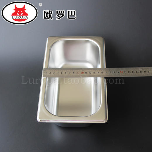 fsp1/4-6.5不锈钢1/4份数盒欧罗巴披萨操作台四分之一沙拉份数盘自助餐盘fsp1/4-6.5 商品图3