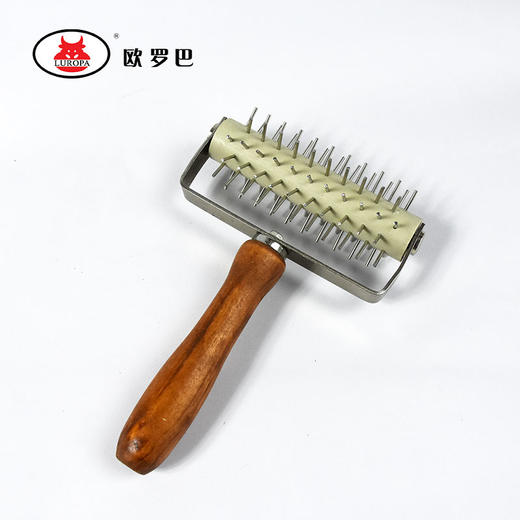 GZ-JS披萨工具木柄金属打孔器滚针滚轮 pizza轮针匹萨针轮车针车烘焙GZ-JS 商品图1