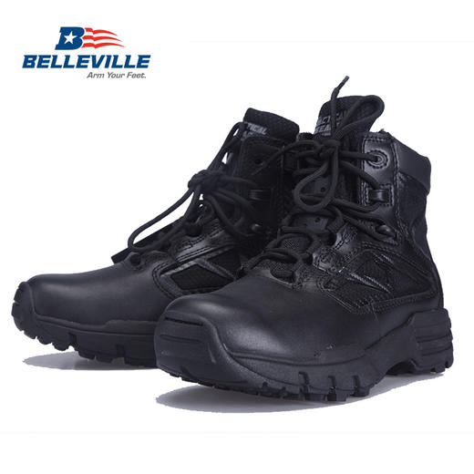 美国Belleville百利威沙漠作战靴男低帮侧拉链战术鞋军鞋TR916Z 商品图0