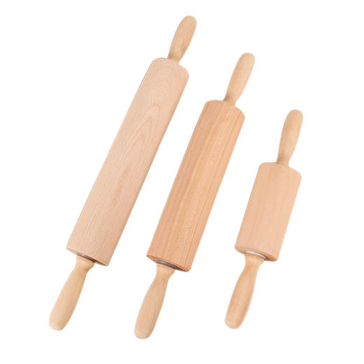 实木擀面杖无漆无蜡榉木滚轴擀面棍饺子皮压面棍烘焙工具家用大号 商品图4