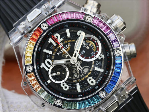 HB宇舶表年度 作品——宇舶BIG BANG系列411.JX.4802.RT“全透腕表”。 商品图4