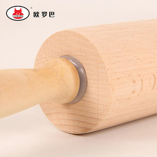 实木擀面杖无漆无蜡榉木滚轴擀面棍饺子皮压面棍烘焙工具家用大号 商品图3