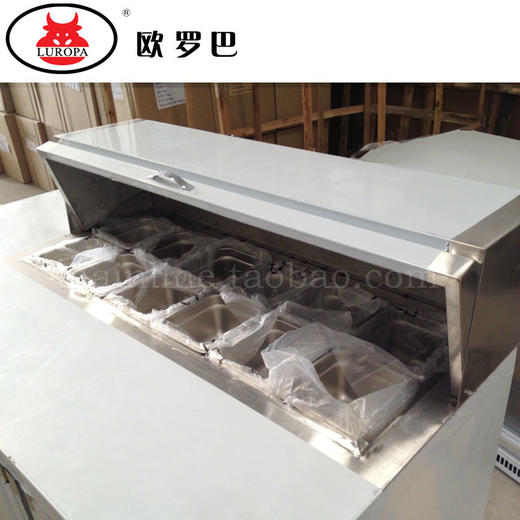 LU-SY15欧罗巴超值风冷披萨沙拉工作台 操作台冷藏柜1.5 1.8米比萨柜设备LU-SY15 商品图1