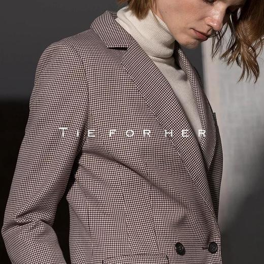 18LUX4 （红褐色）Mahogany千鸟格西装两件套 商品图2