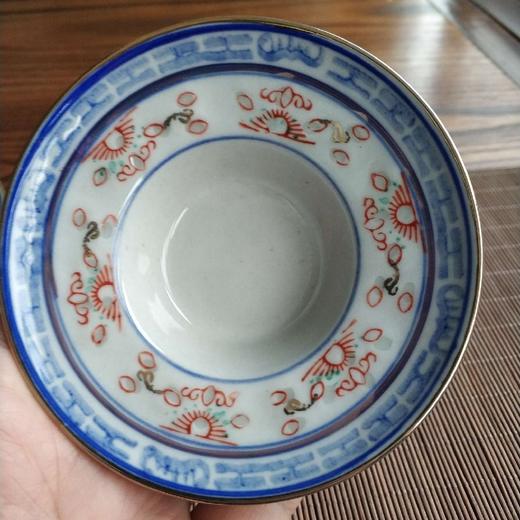 描金彩青花玲珑大盖碗 商品图5