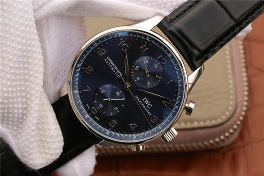 YL万国V7版本蓝面葡计上市，40.9mm。特点:1，时分秒针高度与正品一致，紧贴表盘，只有YLweiyi一家能够做到 商品图3