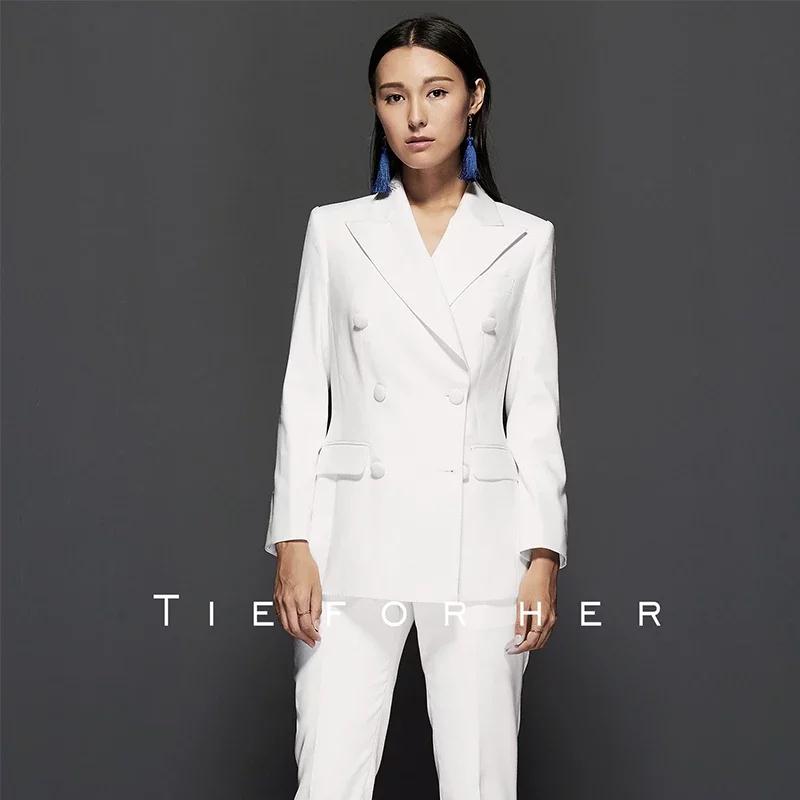 TF022 白色双排西装