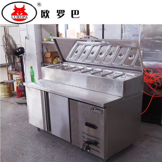 LU-BJ15欧罗巴标准型1.5 1.8米沙拉工作台 披萨操作台 冷藏柜 比萨柜披萨LU-BJ15 商品图1