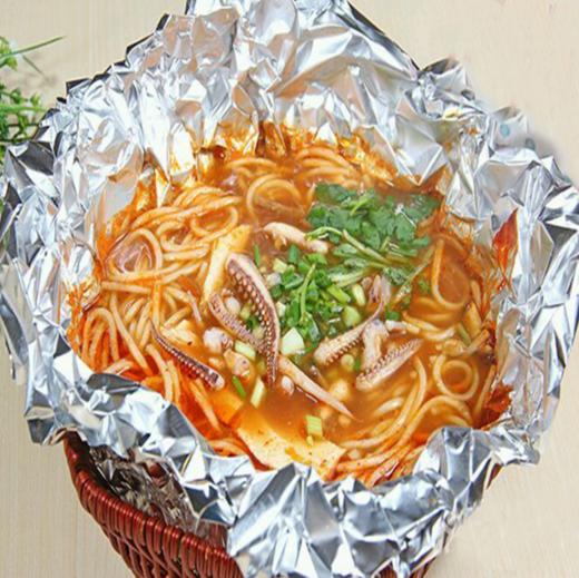 华纳锡纸花甲意鱿未尽花甲米线