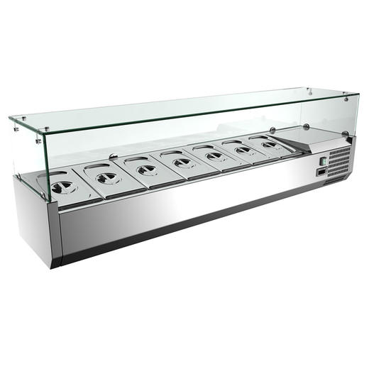 欧罗巴桌面冷柜操作台 沙拉台披萨撒料台 奶茶水果茶冰箱 商品图2