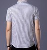 【衬衫】男士短袖衬衫夏季新款韩版上衣男装青年夏天修身条纹薄款衬衣 商品缩略图3