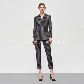 TF196 三色蓝条纹西装两件套