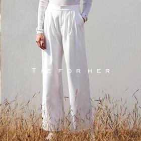 18AWDD04 卯白极简直筒裤