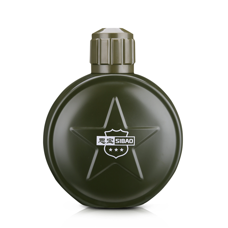 思宝旗舰店真空保温壶旅行者2#户外出行指南针军壶大容量驴友水壶