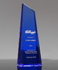 蓝色创意水晶奖杯刻字定制奖杯 商品缩略图0