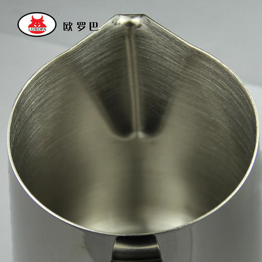 LHG01600ml拉花缸意式浓缩咖啡奶杯欧罗巴不锈钢奶缸打奶泡拉花杯LHG01 商品图3