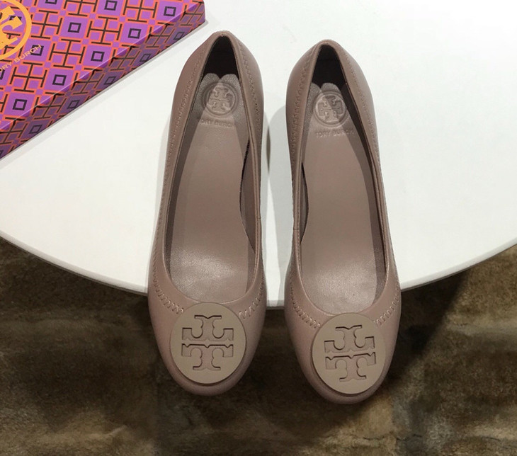 女鞋春秋季tb粗跟高跟鞋欧美浅口圆头圆扣女单鞋舒适休闲女鞋