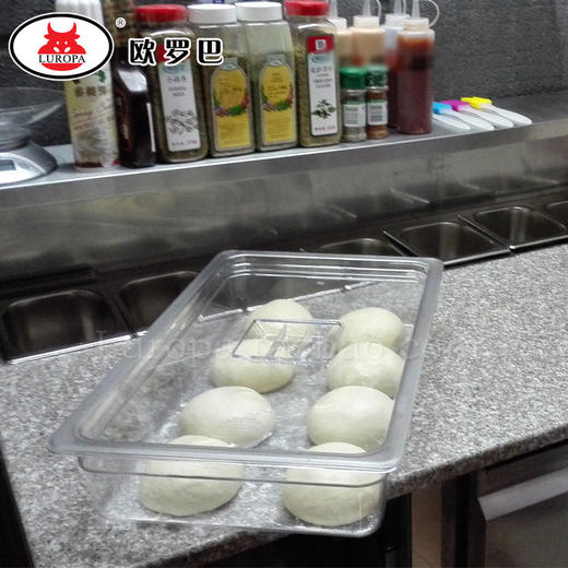1/1欧罗巴披萨保鲜份数盒塑料带盖周转箱GN面团份数盆一分一披萨工具 商品图1