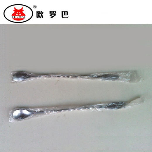 BN-20676555909欧罗巴304冰沙长勺长把勺双头吧勺奶茶店咖啡店高杯果汁搅拌勺BN-20676555909 商品图2
