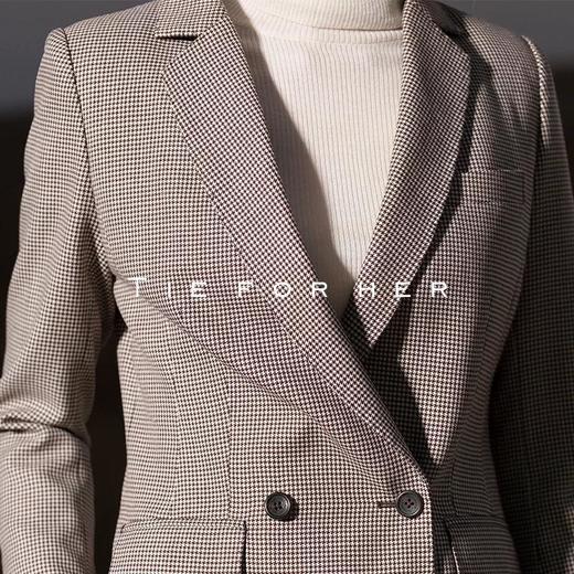 18LUX4 （红褐色）Mahogany千鸟格西装两件套 商品图3