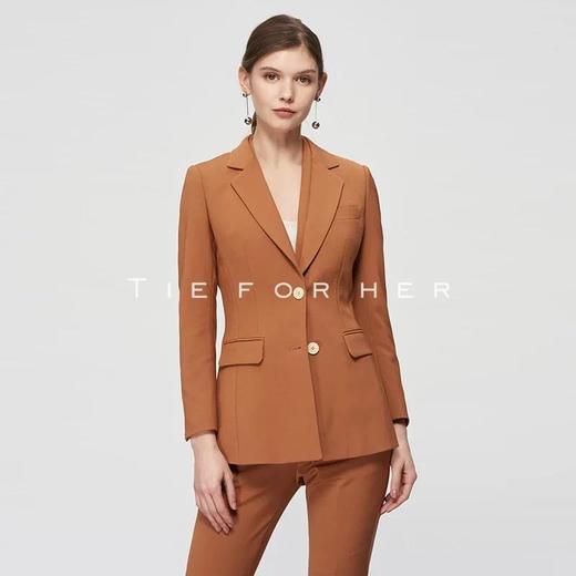 19SSDU32 榛子色西装三件套 商品图2