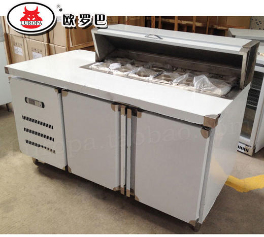LU-SY15欧罗巴超值风冷披萨沙拉工作台 操作台冷藏柜1.5 1.8米比萨柜设备LU-SY15 商品图3